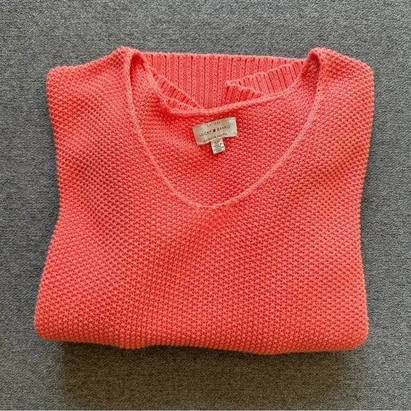 Lucky Brand Pink Long Sleeve Sweater Small - Picture 2 of 8